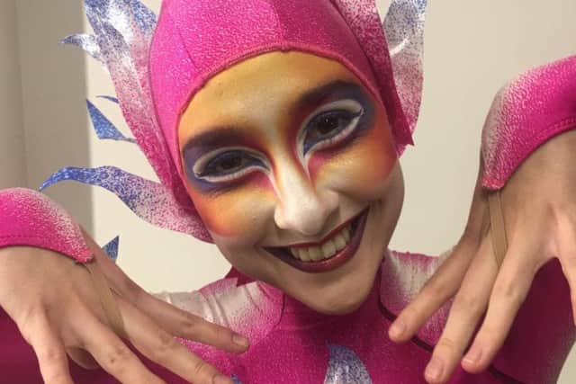 Emily McCarthy is made up to be coming home to perform in Cirque du Soleil's Varekai, Tales of The Forest, at Leeds First Direct Arena, Wednesday to Sunday, February 22 to 26, 2017.